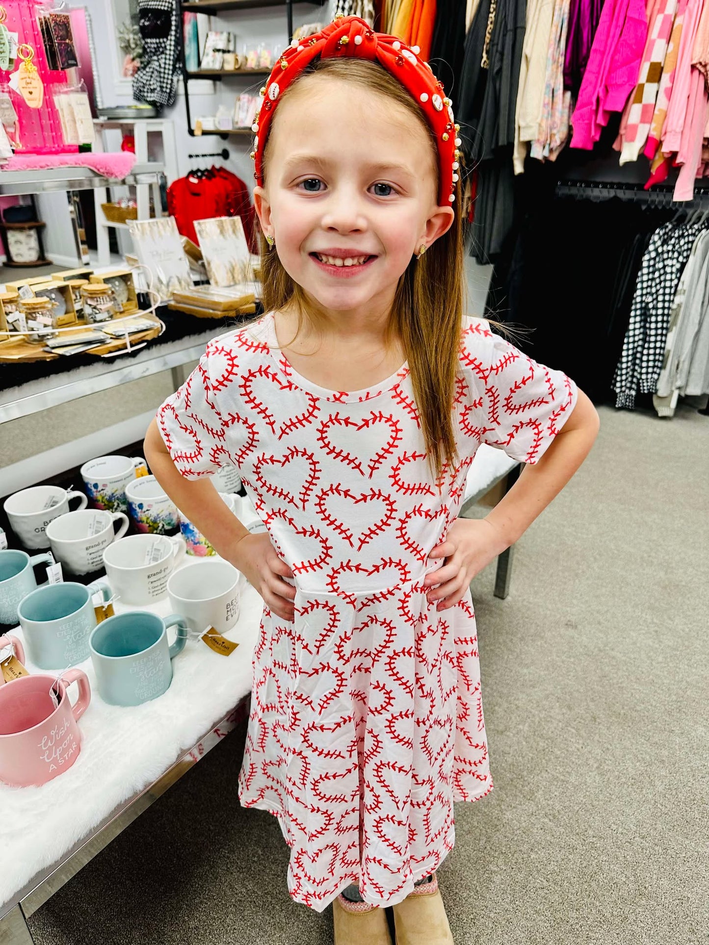 Valentine's Heart Baseball Dress