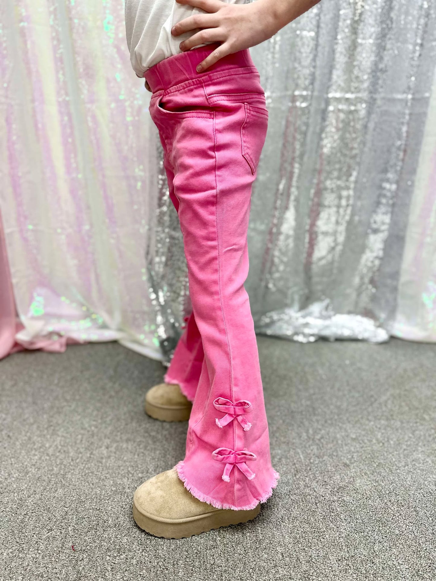 Pink Bow Flares