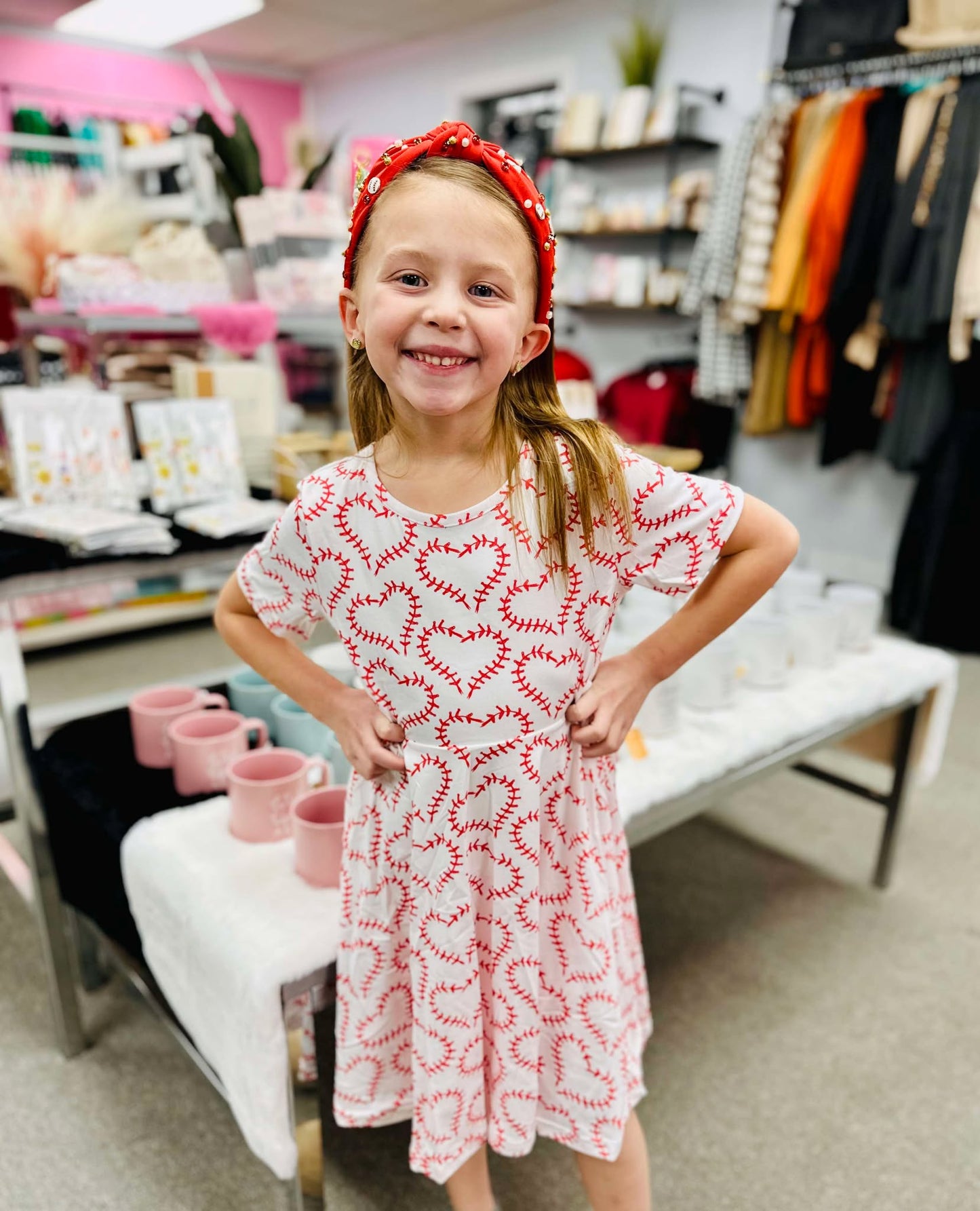 Valentine's Heart Baseball Dress