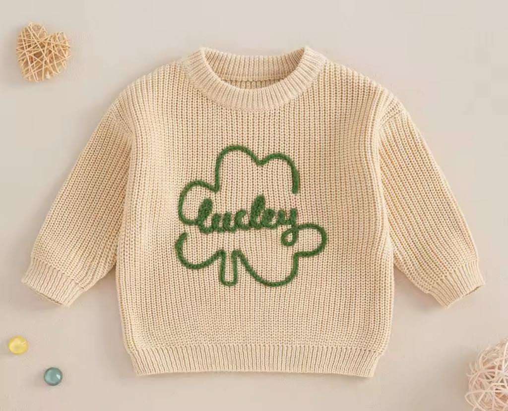 The Lucky Shamrock Chunky Knit Sweater *PRE-ORDER*