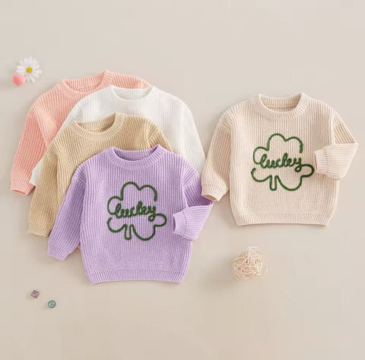 The Lucky Shamrock Chunky Knit Sweater *PRE-ORDER*