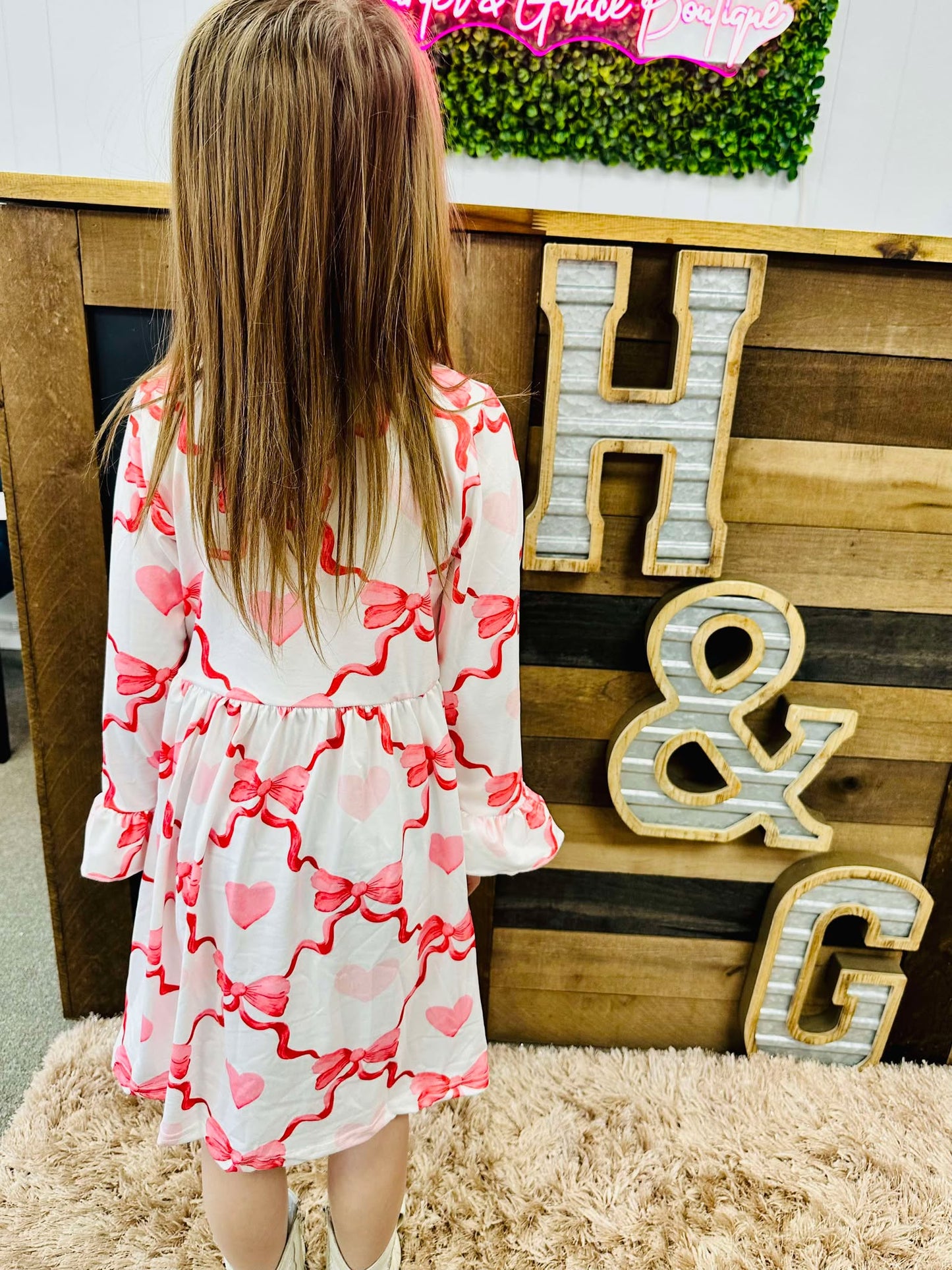 Hearts & Bow All Over Dress