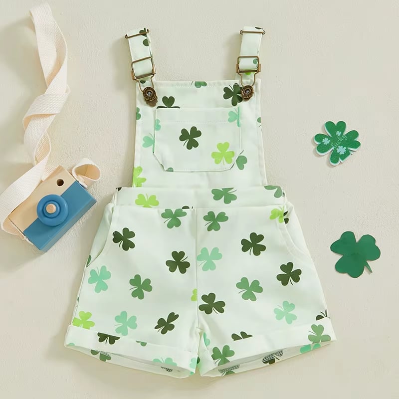 The Shamrock Suspender-Romper *PRE-ORDER*