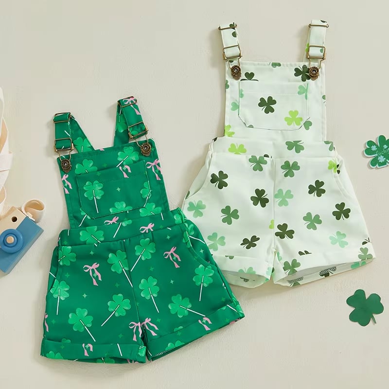 The Shamrock Suspender-Romper *PRE-ORDER*