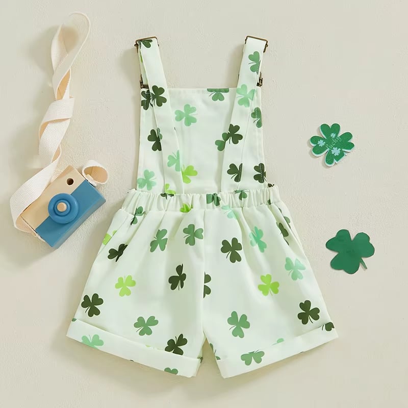 The Shamrock Suspender-Romper *PRE-ORDER*