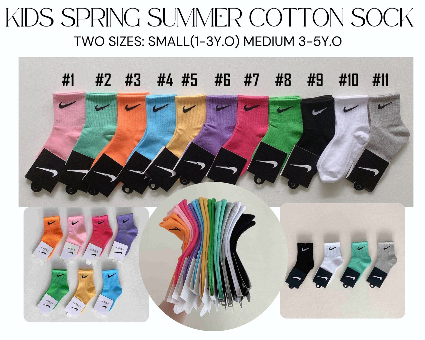 Kids Spring/ Summer Cotton Sock *PRE-ORDER*