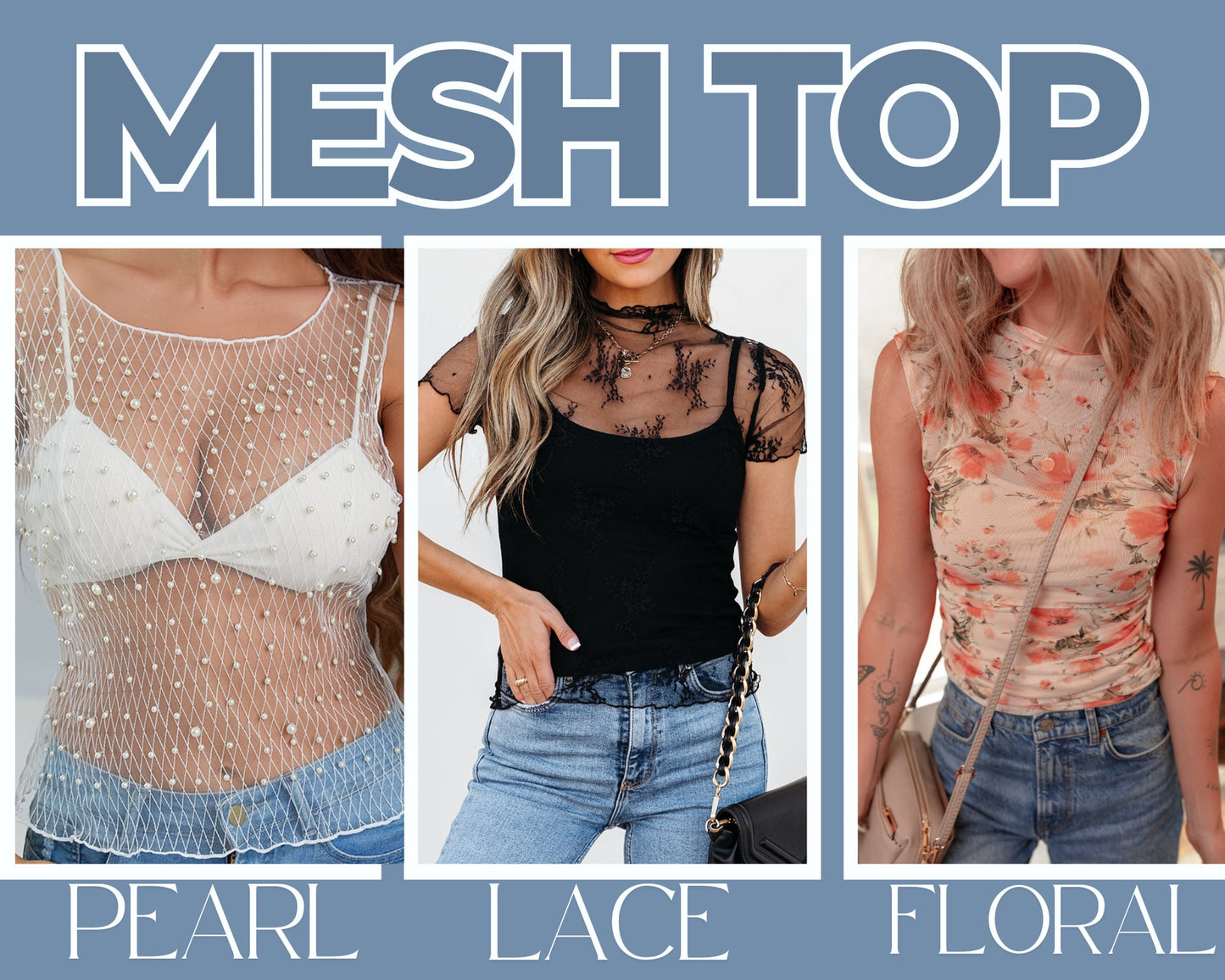 Women's Mesh Tops *PRE-ORDER*