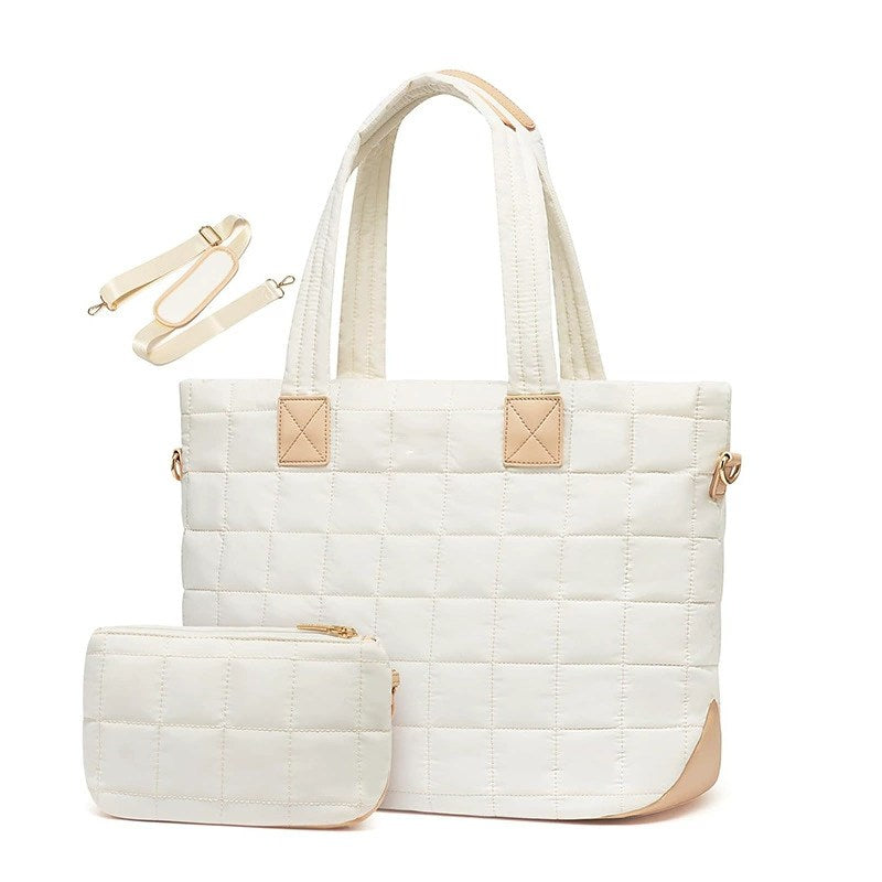 Quilted Nylon Tote with Wristlet *PRE-ORDER*