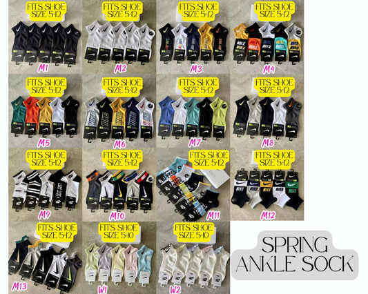 Adult Spring Ankle Socks *PRE-ORDER*