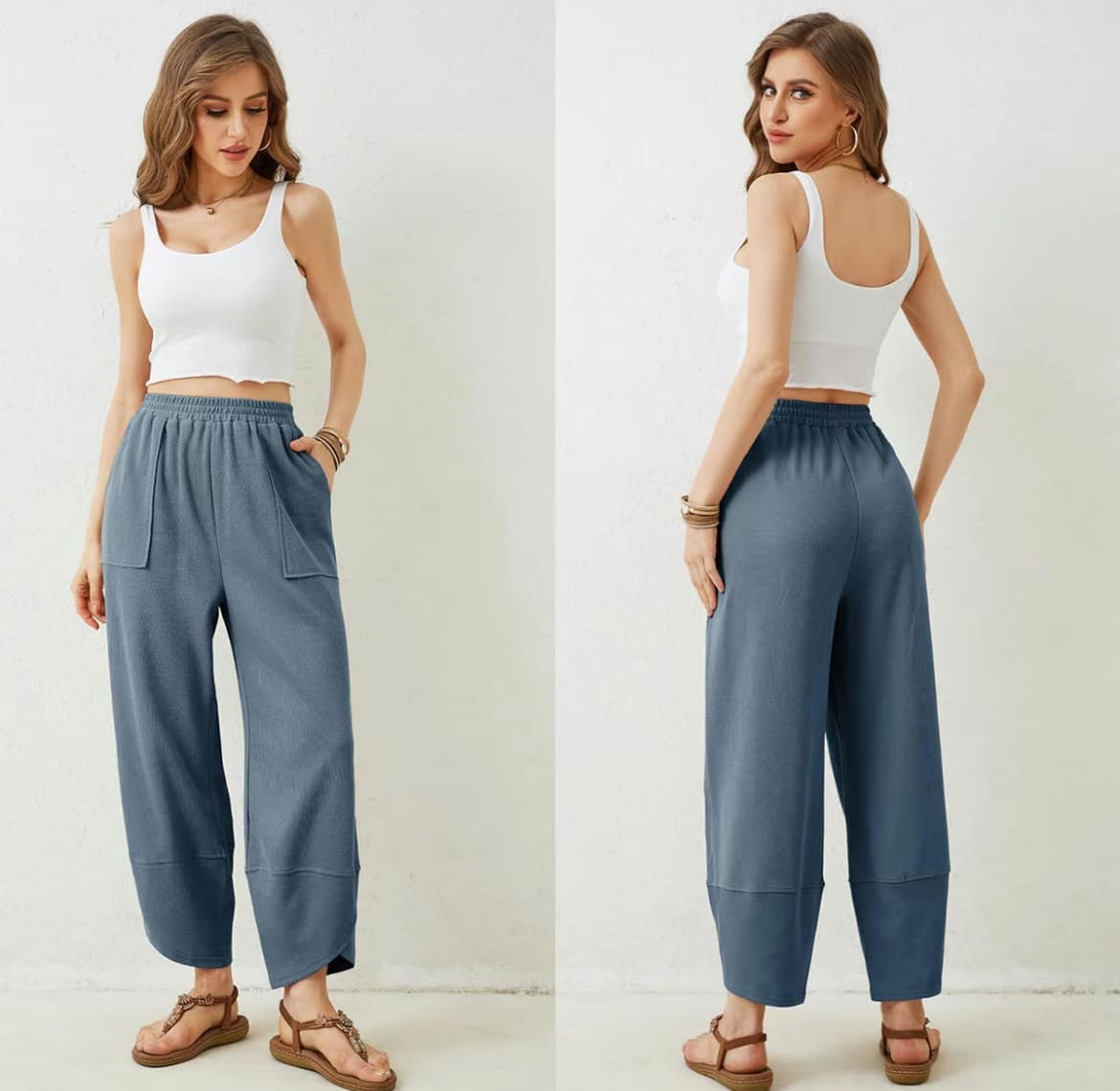 Harem Jersey Wide Leg Pants *PRE-ORDER*