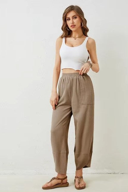 Harem Jersey Wide Leg Pants *PRE-ORDER*