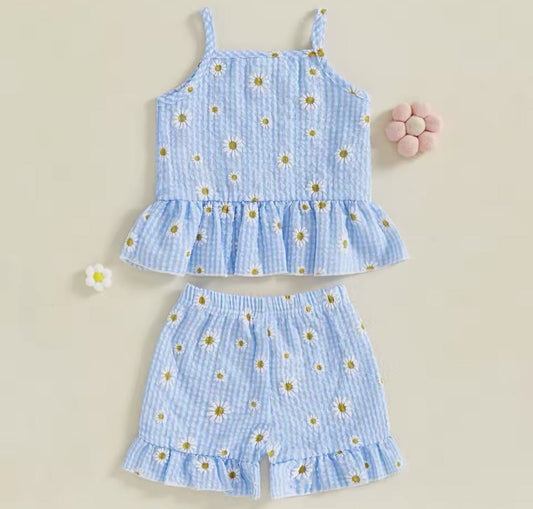 The Pixie Checker and Daisy Tank and Short Set *PRE-ORDER*