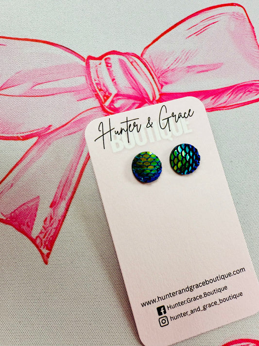Mermaid Scales Studs