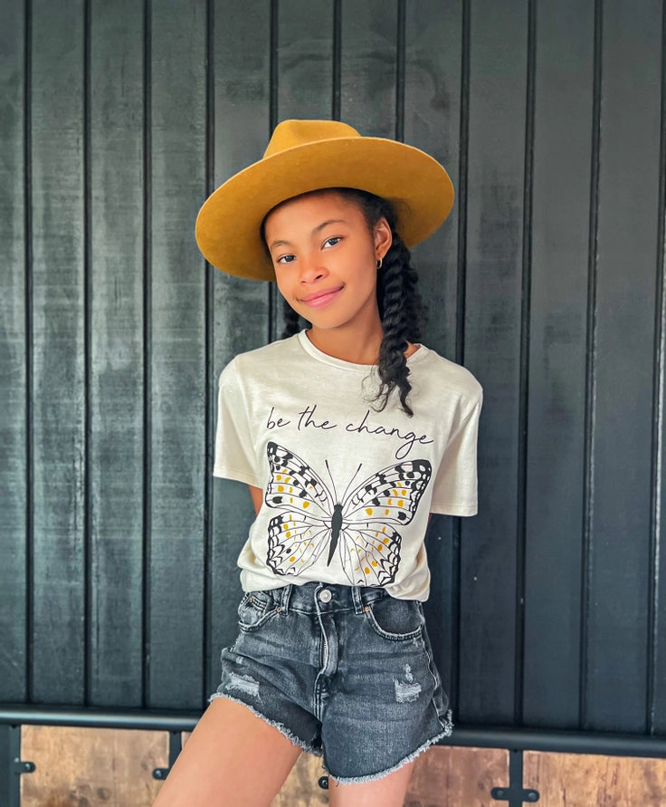 Be the Change Butterfly Tee