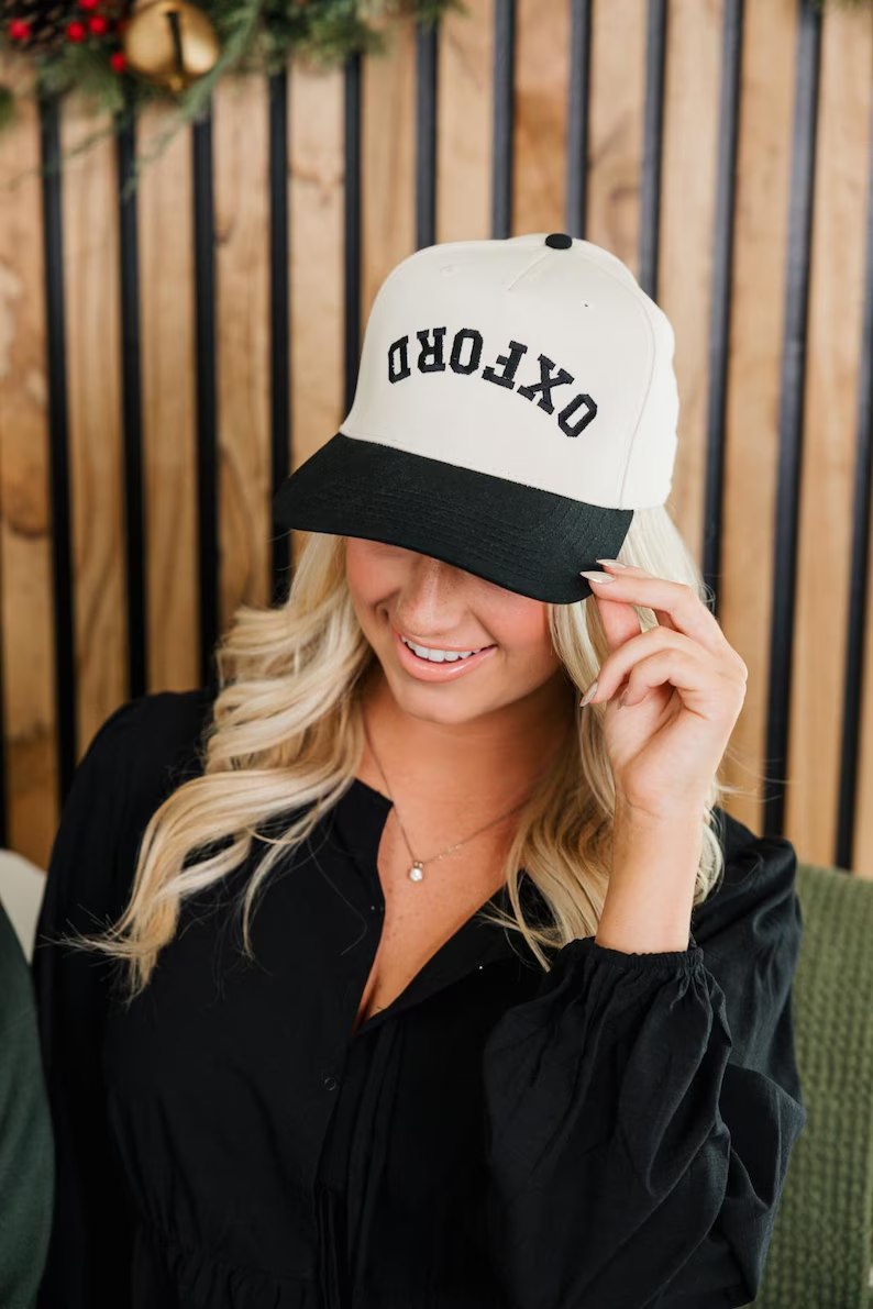 Upside down embroidered hat *PRE-ORDER*