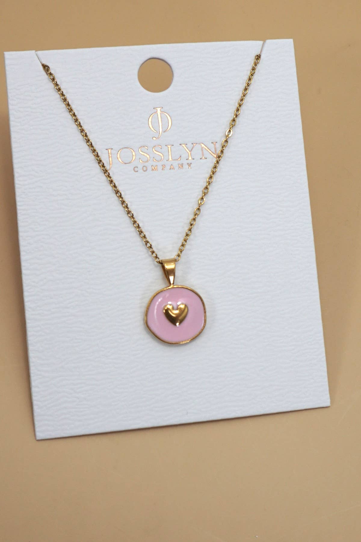 Pink Heart Necklace