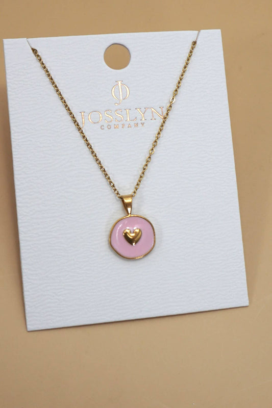 Pink Heart Necklace