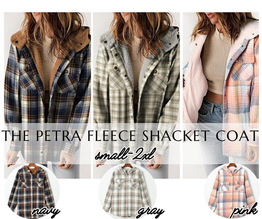 The Petra Fleece Shacket Coat *PRE-ORDER*