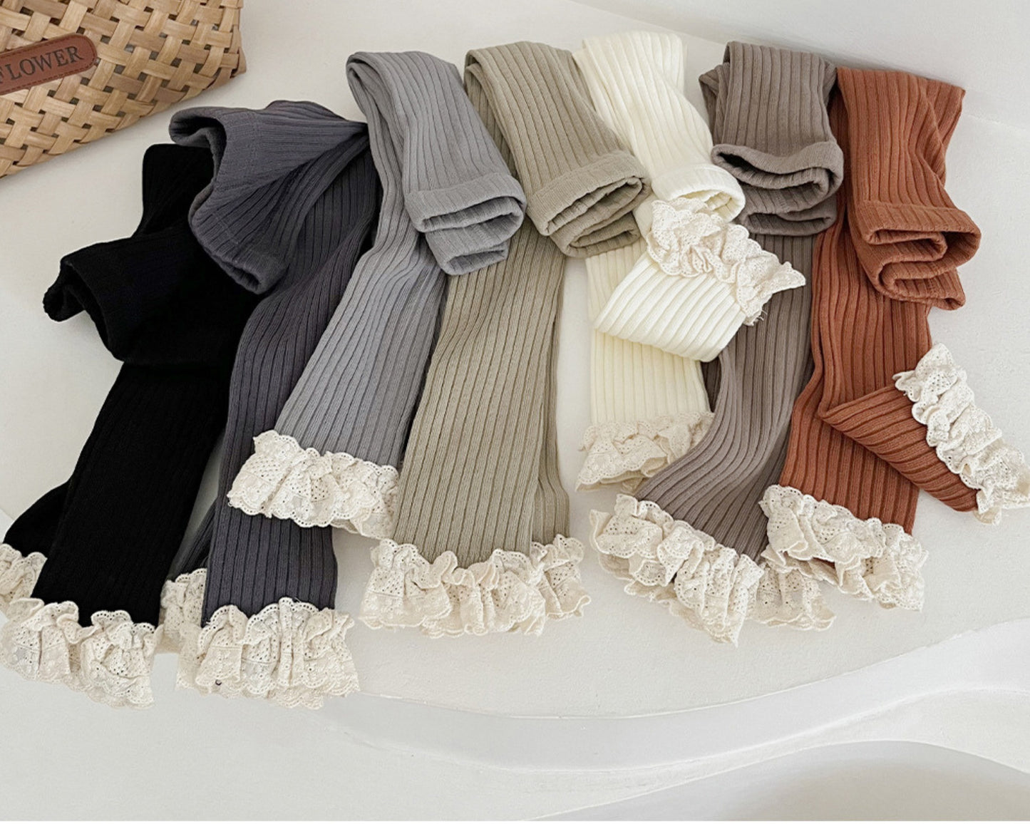 Lace Bottom Tights *PRE-ORDER*