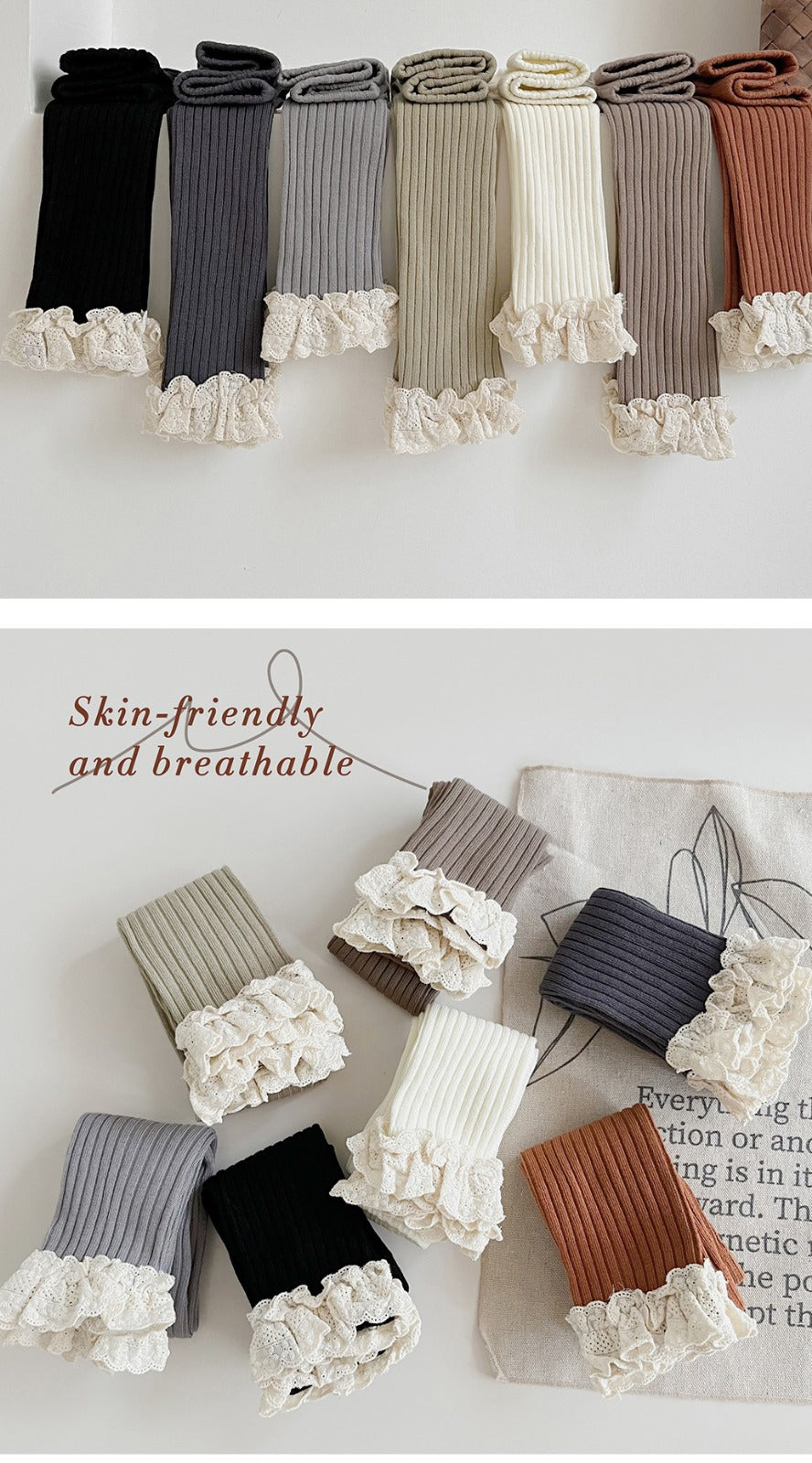 Lace Bottom Tights *PRE-ORDER*