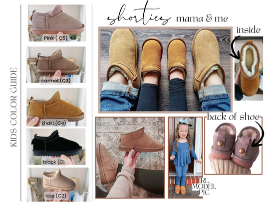 KID Faux Fur and Suede Mini Shortie BOOTS! *PRE-ORDER*