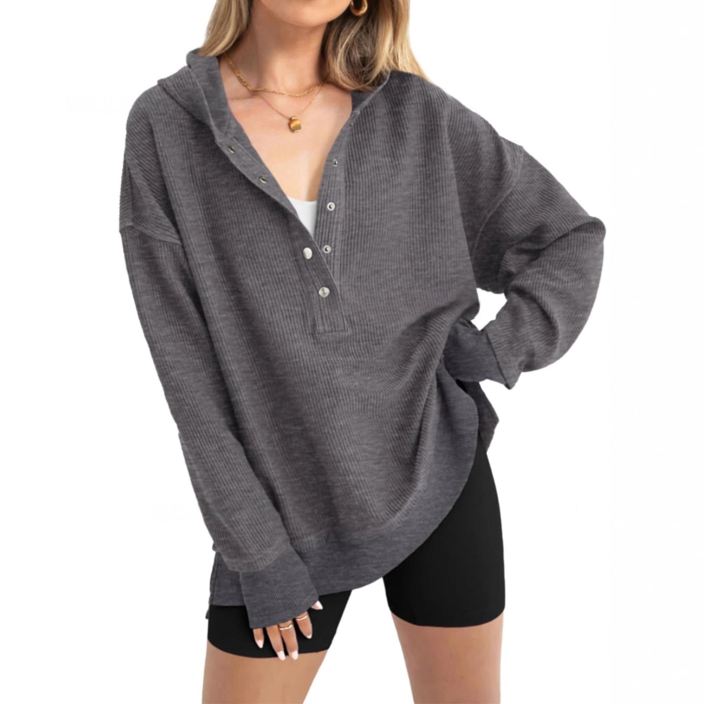 Eris side Split Henley *PRE-ORDER*