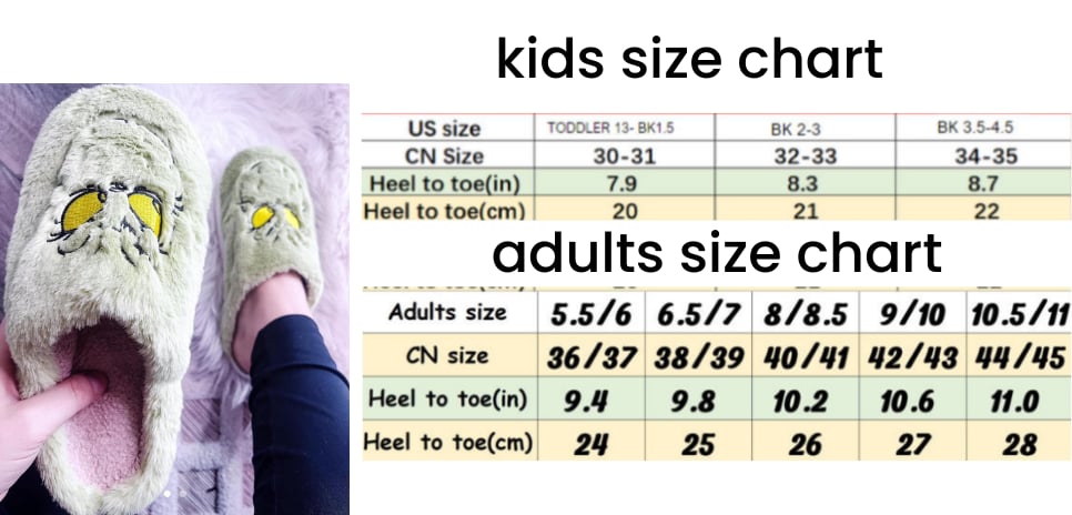 Green Man Slippers Kids and Adults *PRE-ORDER*