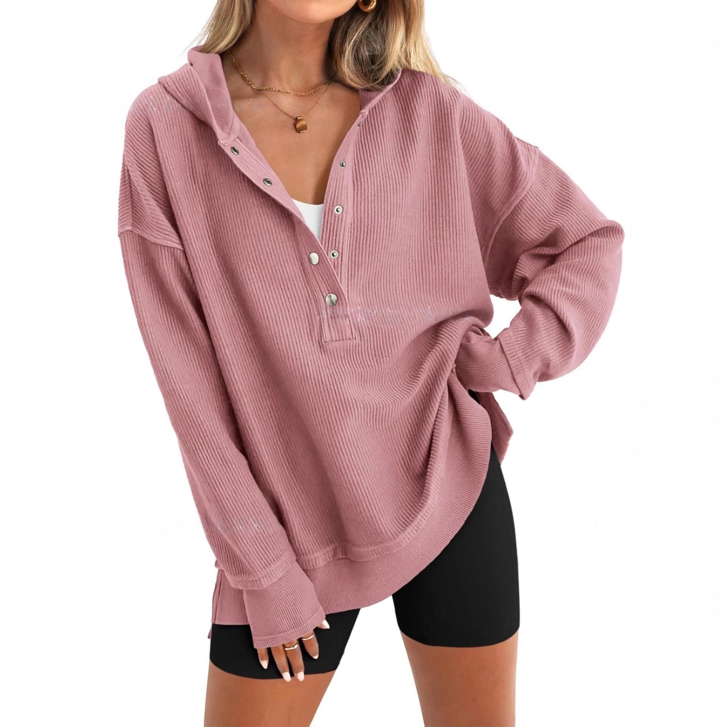 Eris side Split Henley *PRE-ORDER*