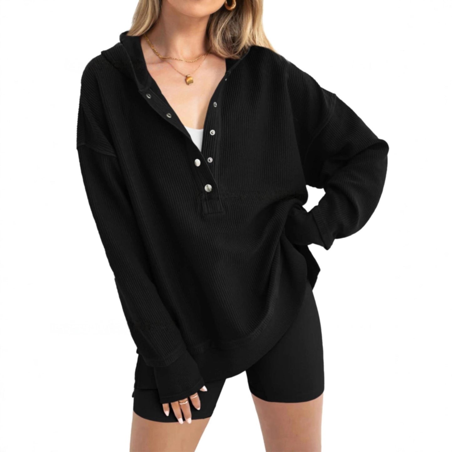 Eris side Split Henley *PRE-ORDER*