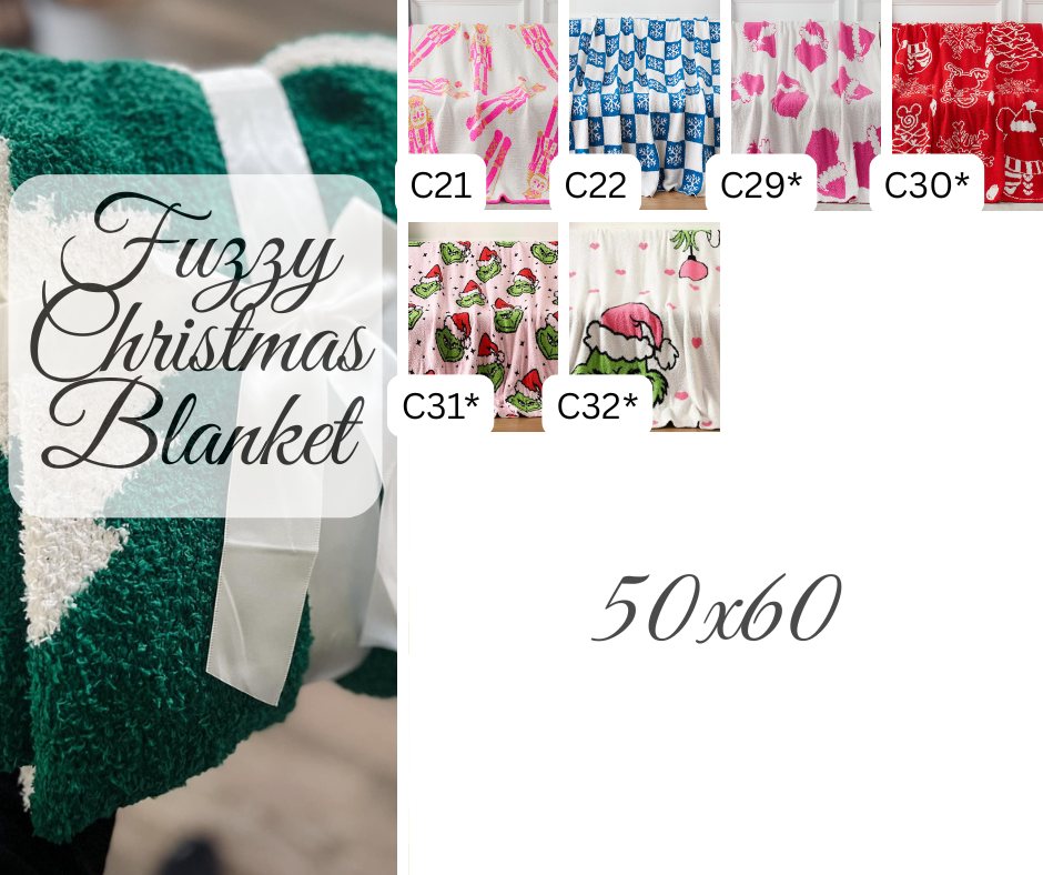 Christmas Blanket ( sherpa ultra soft) *PRE-ORDER*
