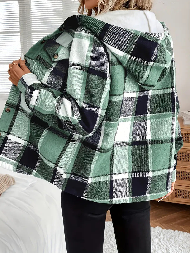 ALBA Plaid Fleece Shacket *PRE-ORDER*