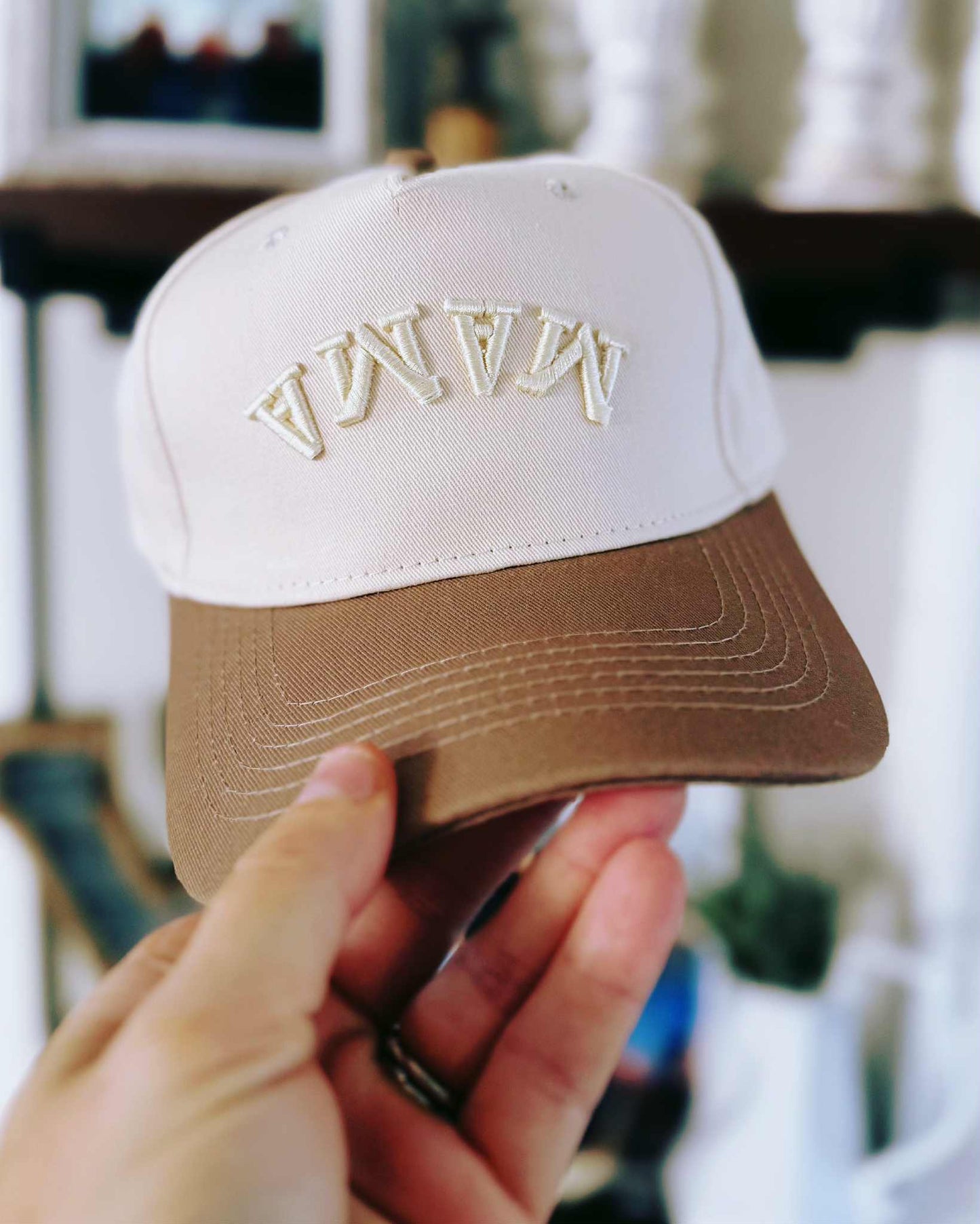 Upside down embroidered hat *PRE-ORDER*