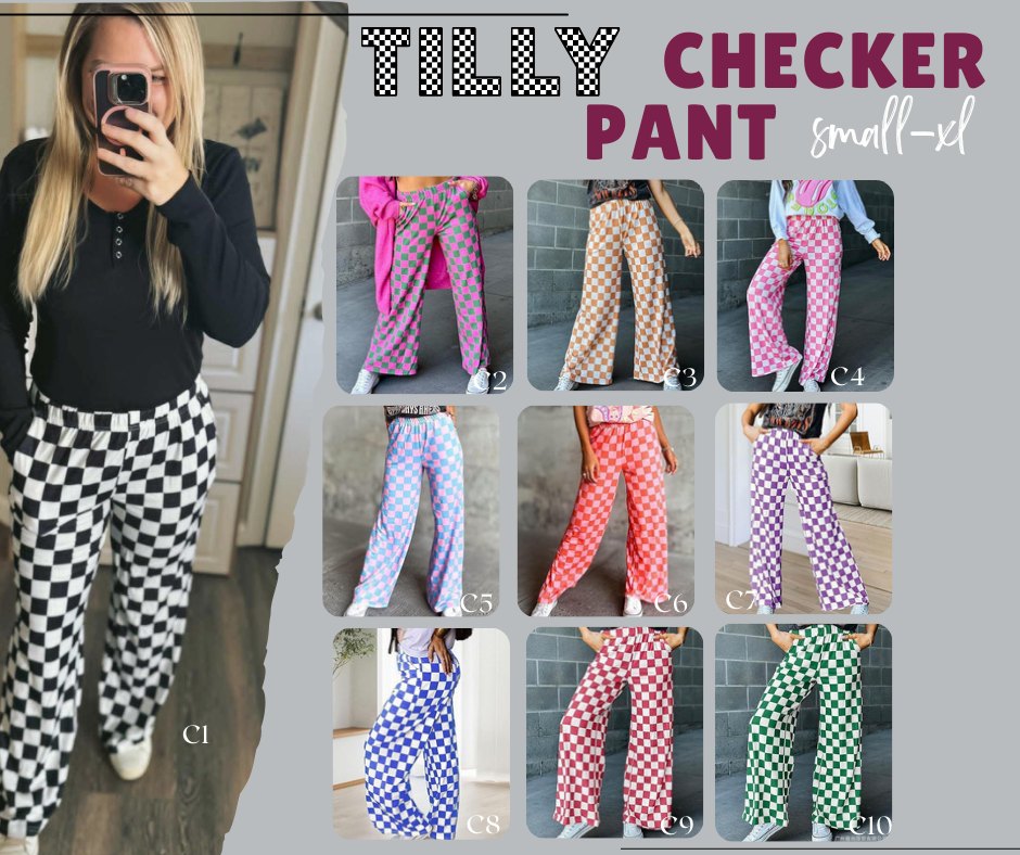 Tilly Checker Pant *PRE-ORDER*