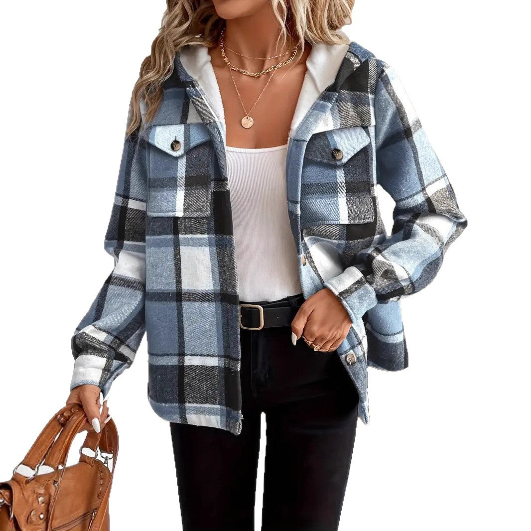 ALBA Plaid Fleece Shacket *PRE-ORDER*