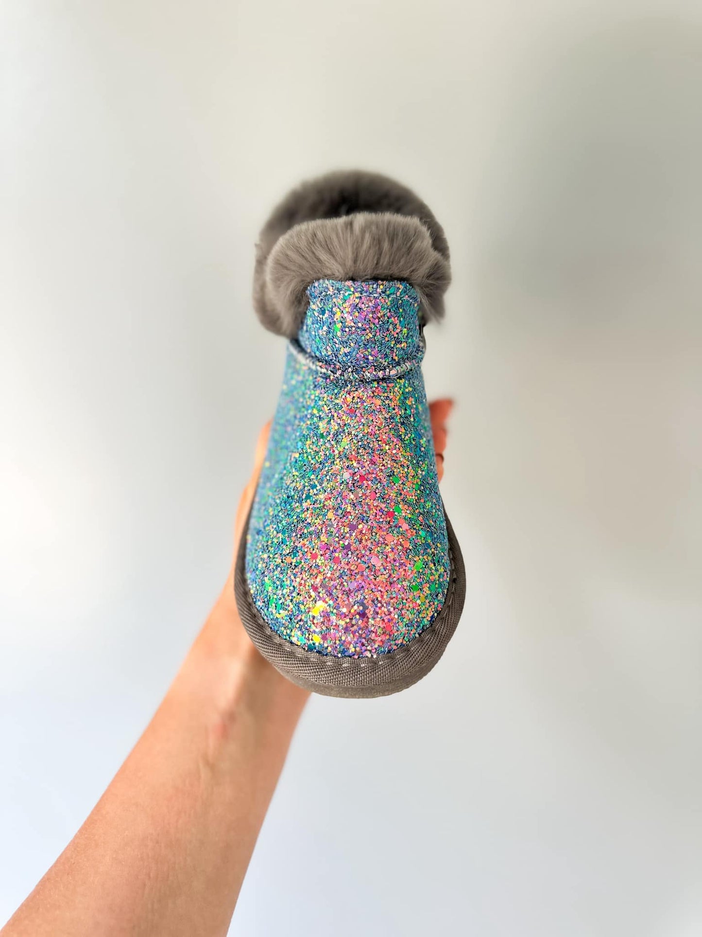 Vegan Leather Fuzzy Sparkle BOOT *PRE-ORDER*
