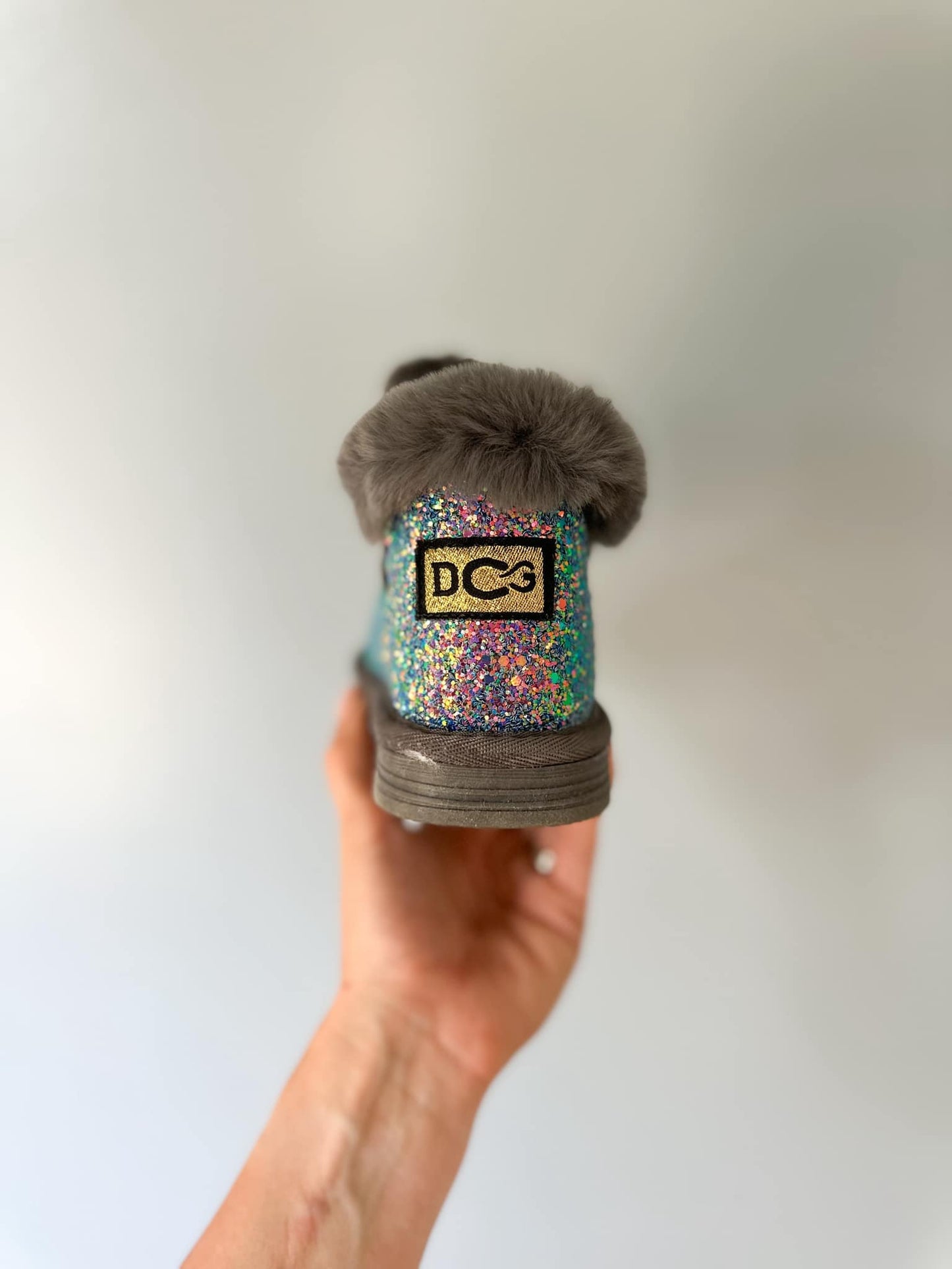 Vegan Leather Fuzzy Sparkle BOOT *PRE-ORDER*