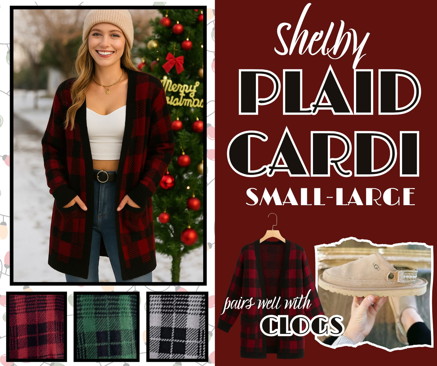 Shelby Plaid Cardi *PRE-ORDER*