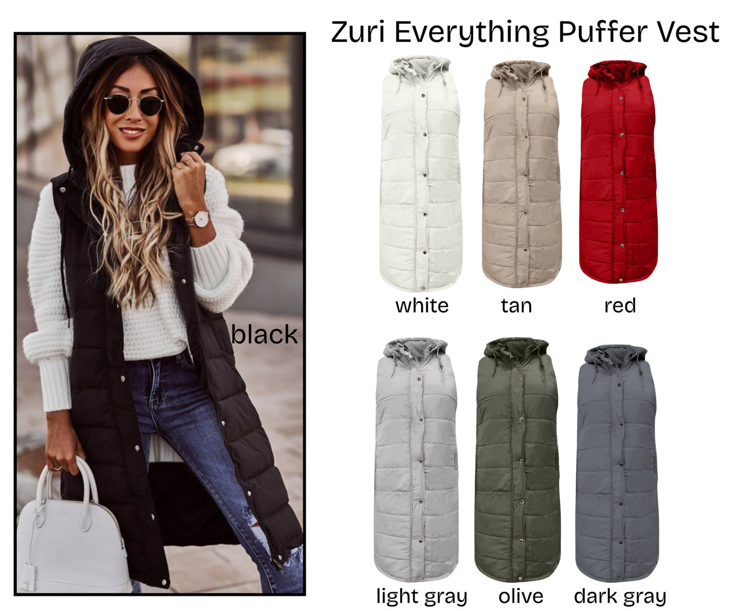 Zuri Everything Puffer Vest *PRE-ORDER*