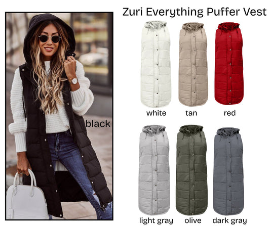 Zuri Everything Puffer Vest *PRE-ORDER*