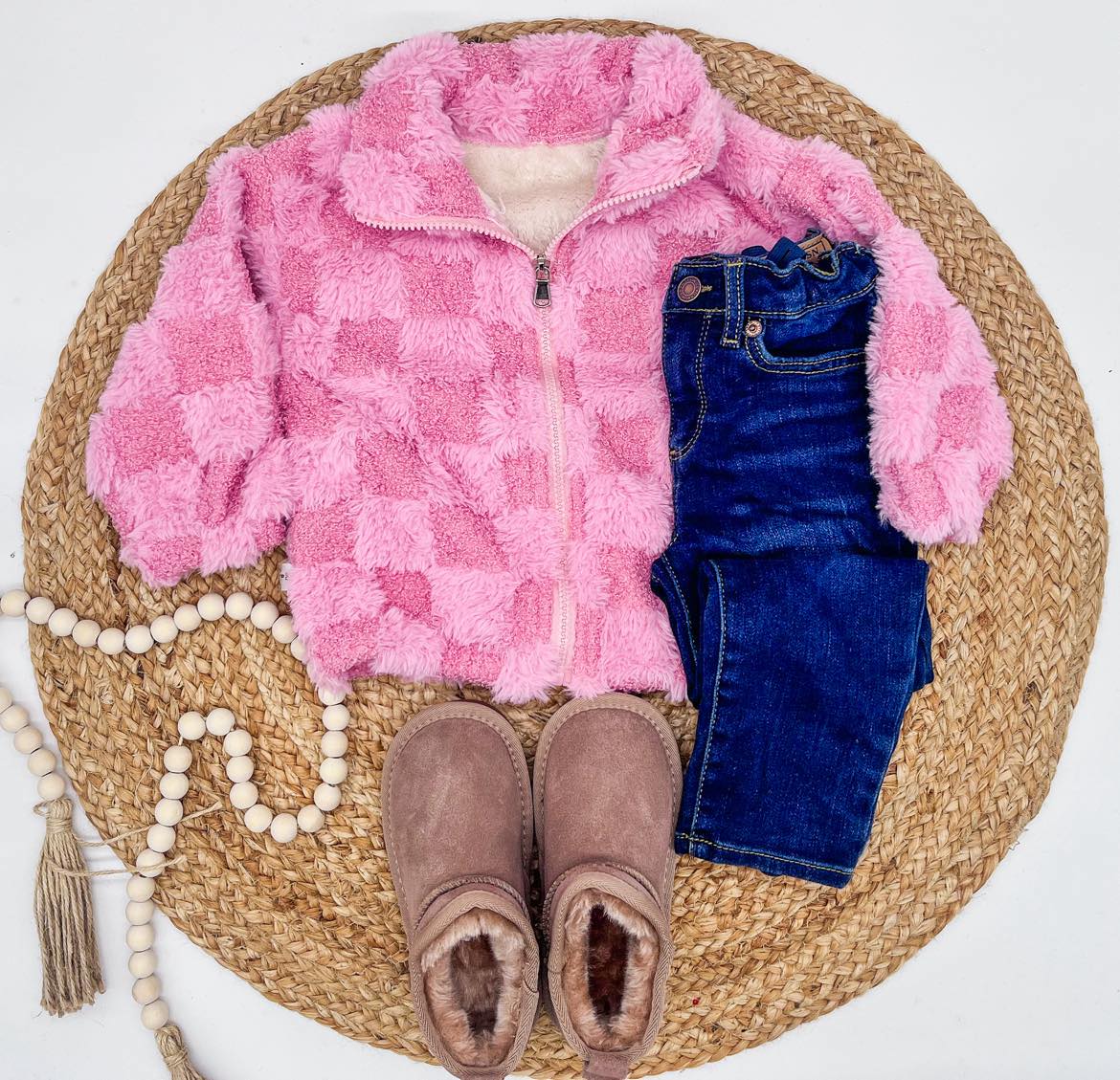 Checker Teddy Bear Fleece *PRE-ORDER*