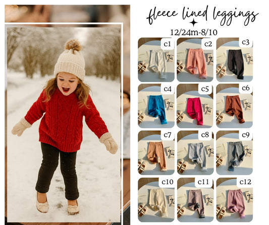 KIDS Fleece lined Leggings *PRE-ORDER*