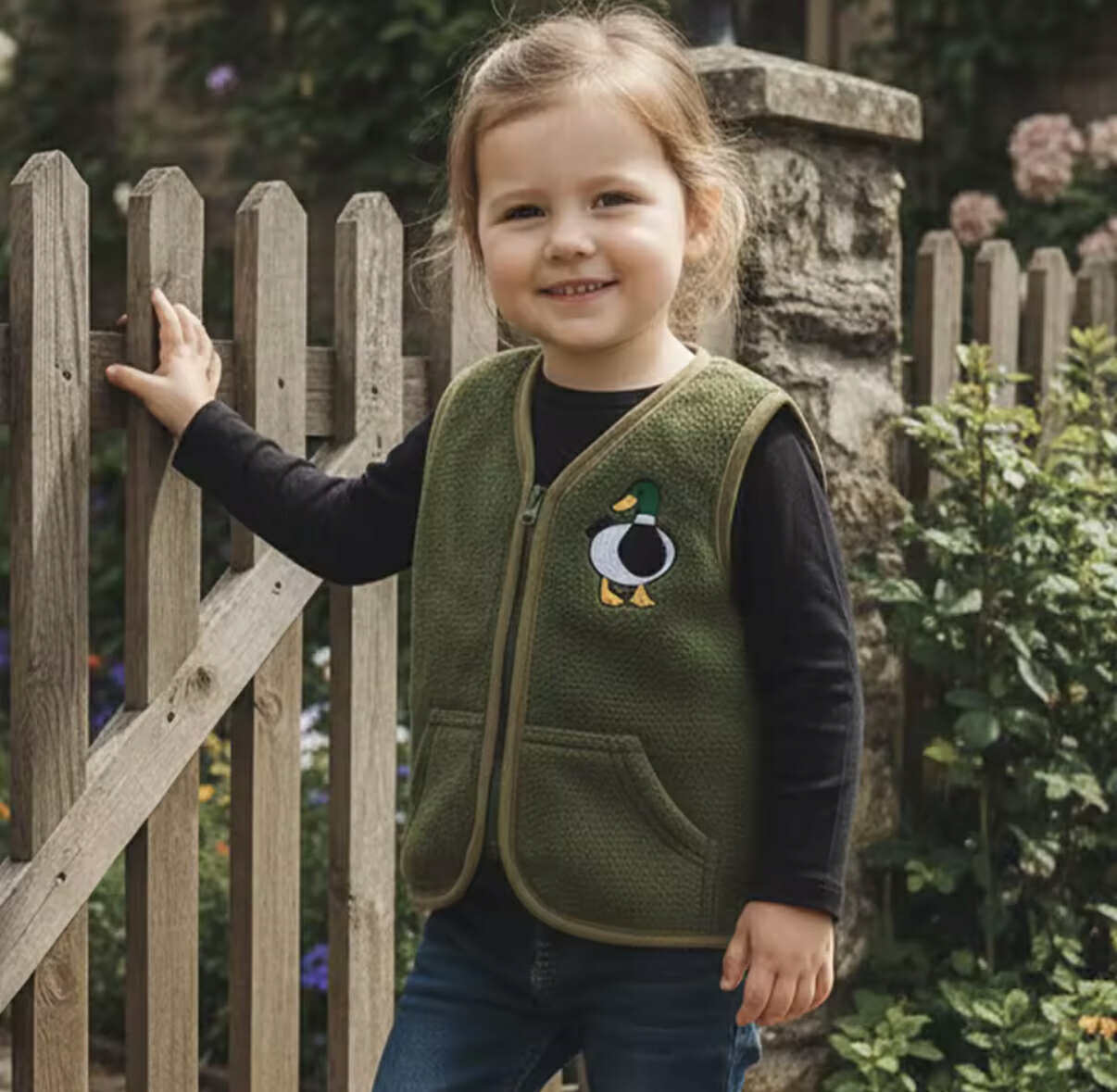 Goose and Duck embroidered vest *PRE-ORDER*