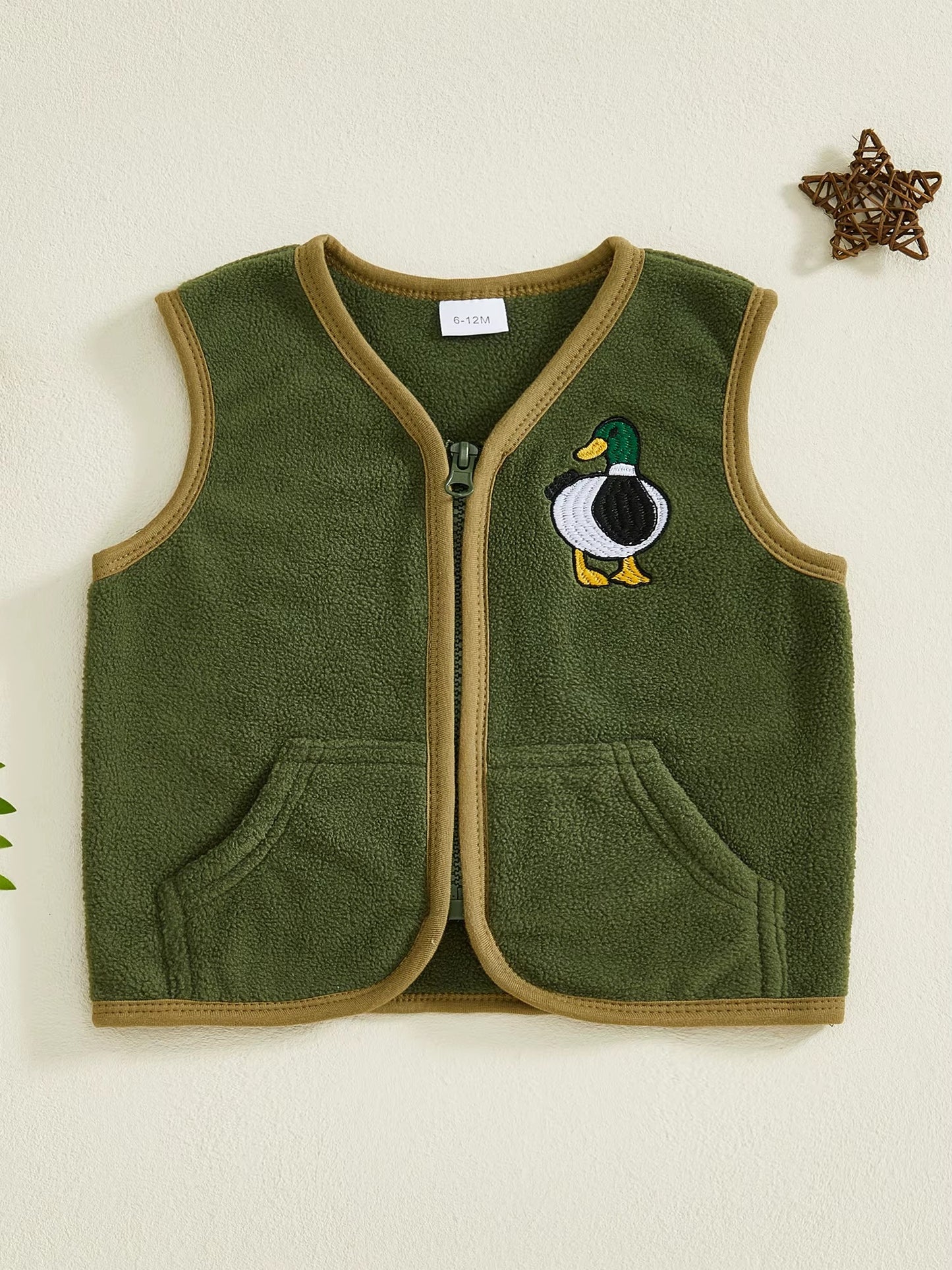 Goose and Duck embroidered vest *PRE-ORDER*
