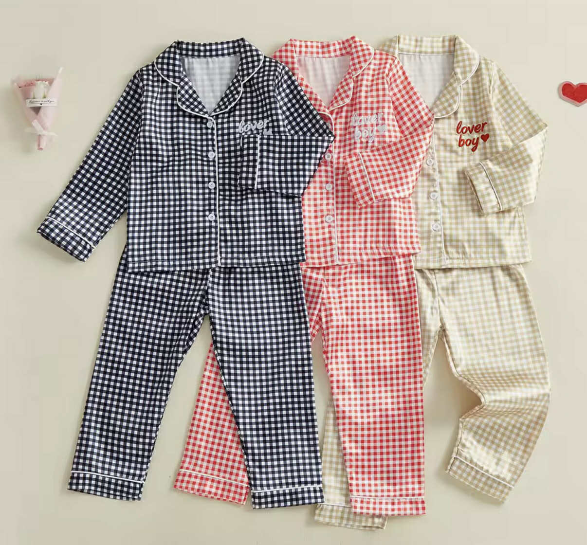 Lover boy silky pjs *PRE-ORDER*