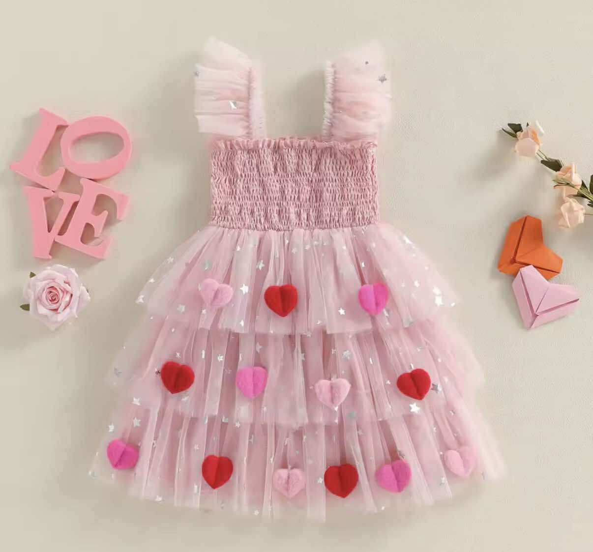 Hearts & Stars Tulle Dress *PRE-ORDER*
