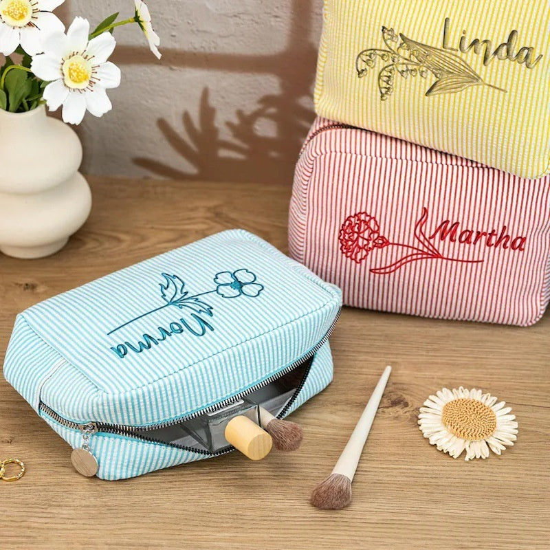 custom embroider cosmetic or purse case *PRE-ORDER*