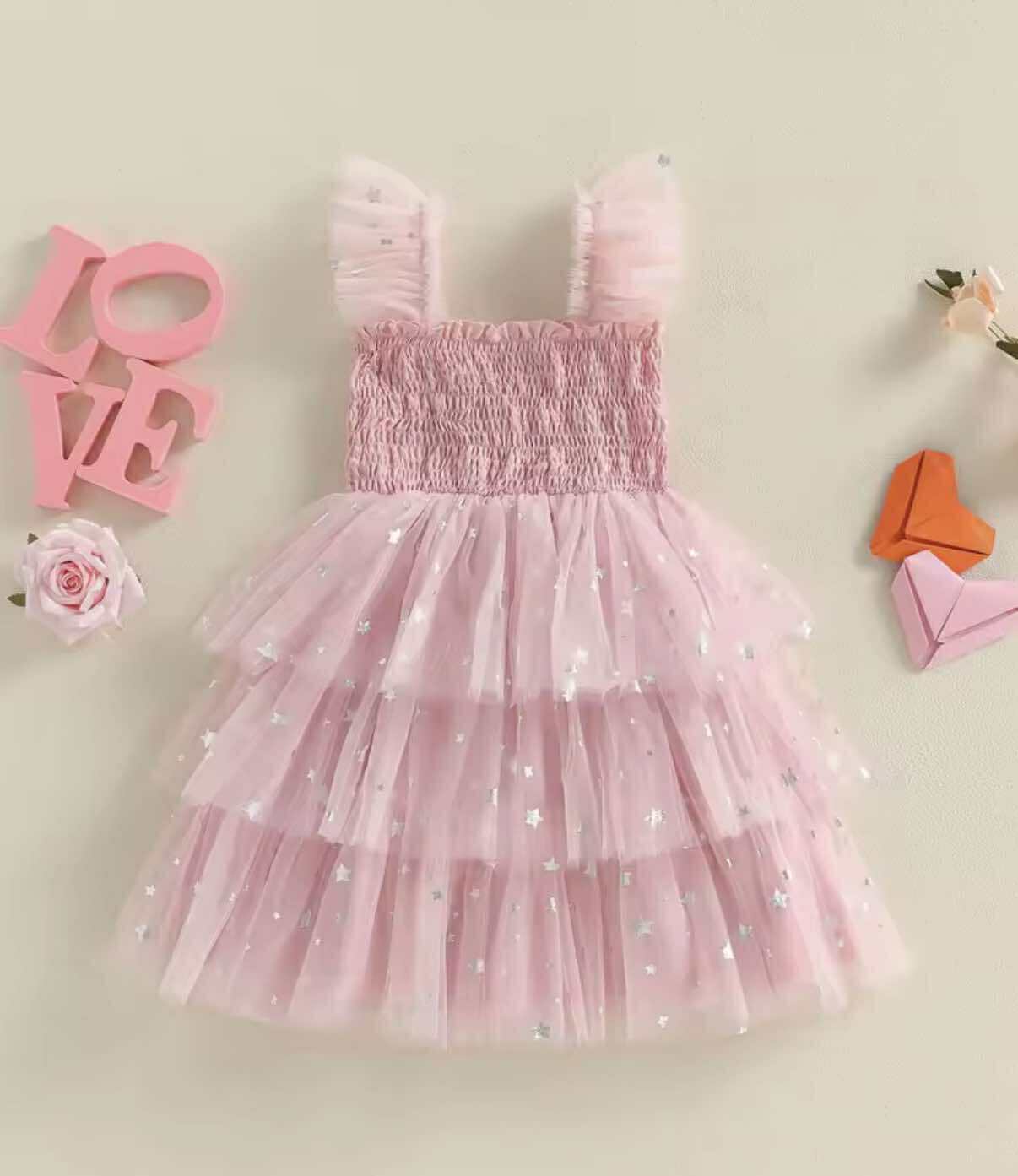 Hearts & Stars Tulle Dress *PRE-ORDER*