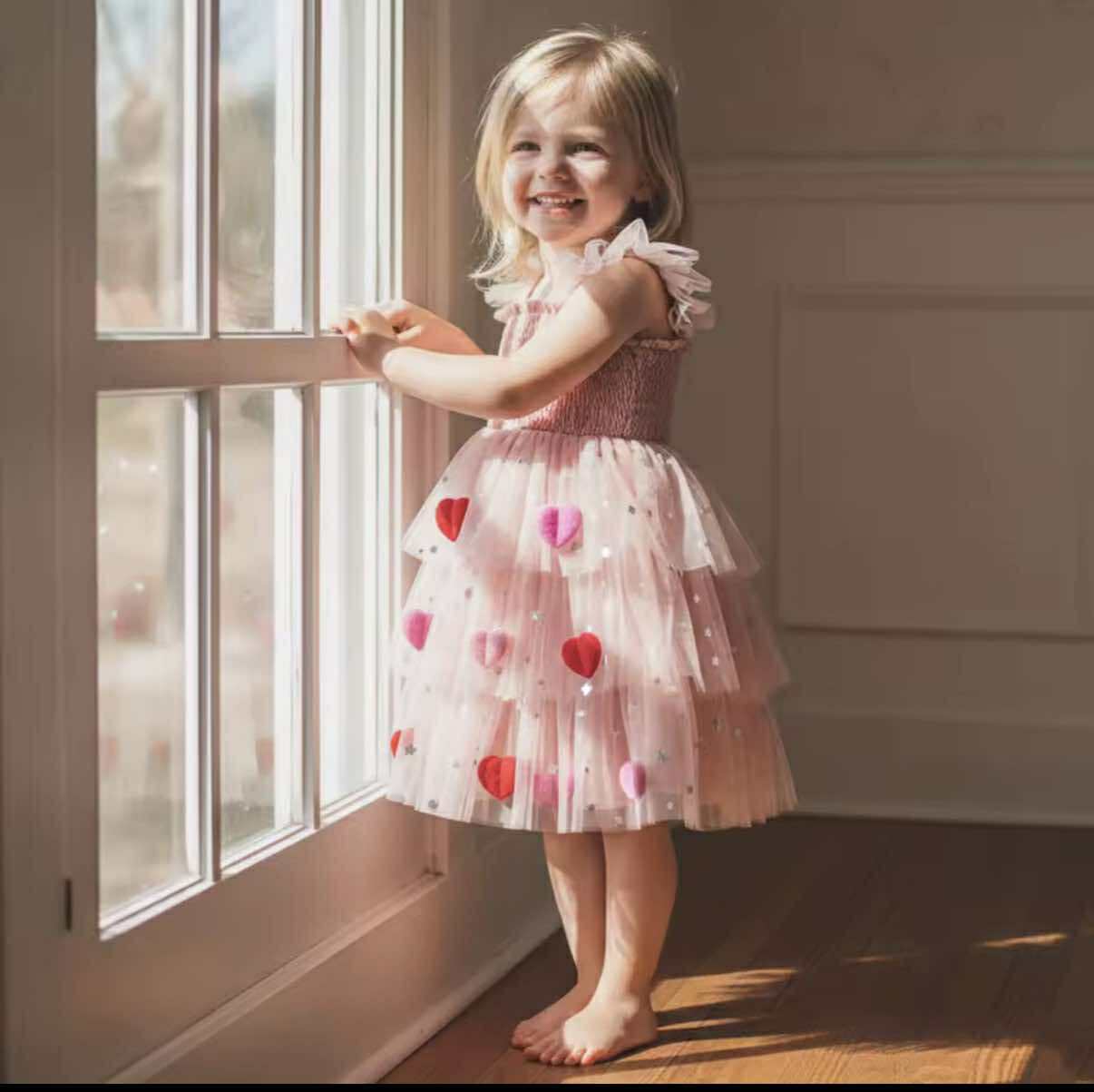 Hearts & Stars Tulle Dress *PRE-ORDER*