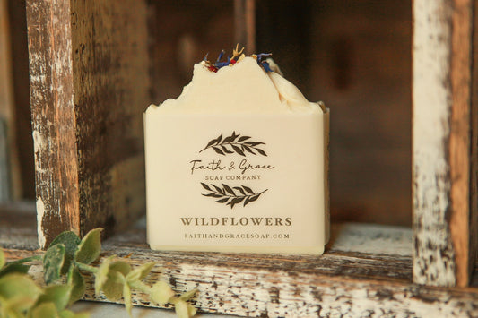 Wildflowers Artisan Bar Soap, Shea Butter Soap