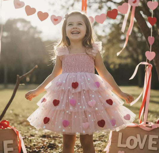 Hearts & Stars Tulle Dress *PRE-ORDER*